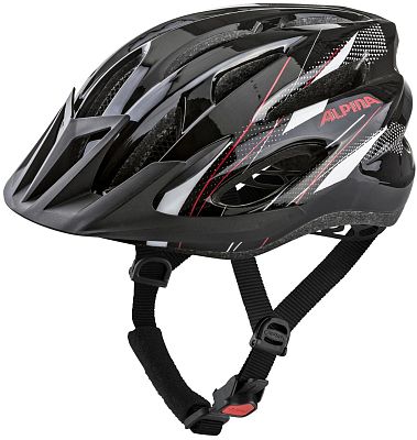Превью  Шлем велосипедный ALPINA MTB 17 Black/White/Red Gloss